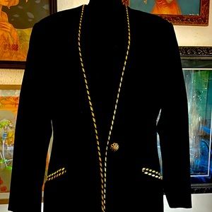Vintage Evan Picone velvet blazer.